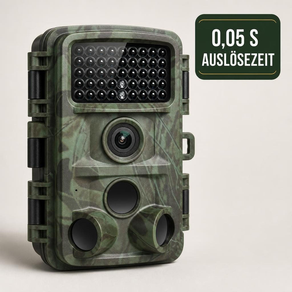 Caméra de chasse 4K 32 MP avec déclenchement en 0,05 seconde