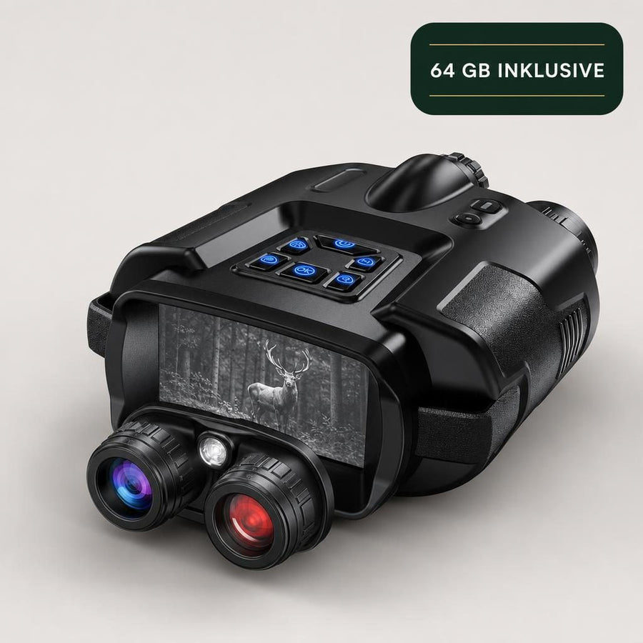Jumelles de vision nocturne 4K avec écran 3 pouces et carte 64 Go incluse