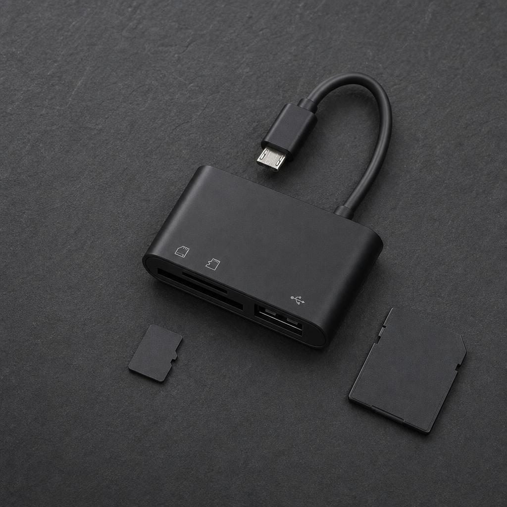 Lecteur de cartes USB-C avec carte microSD et SD